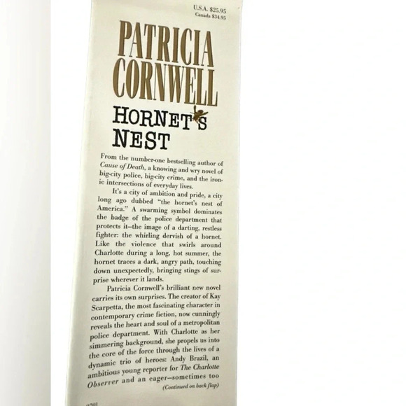 COPY - 2 Patricia Cornwell hard back books- Unnatural Exposure and The Hornets … - Picture 4 of 5